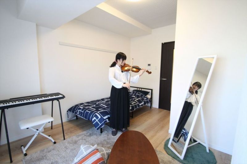 居室内で楽器演奏を楽しめる。