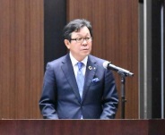 「ＣＤＰ気候変動日本報告会」で登壇した、大東建託社長の小林克満氏