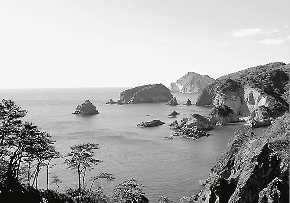 美しい南伊豆町奥石廊岬の風景