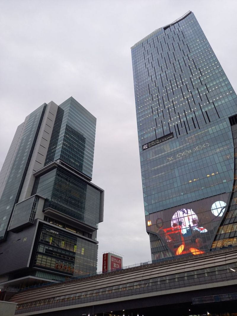 厳しさが伝えられる渋谷区だが、立地などで状況は異なる（写真は渋谷駅前の「ヒカリエ」（左）と「スクランブルスクエア」）